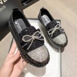 Loafers for women autumn new style slip-on rhinestone LA2845 - Image 2