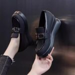 Wedge heel single shoes for women 2025 LA1799