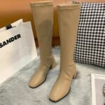 Autumn and winter new high-heeled boots square toe thick heel 2025 - Image 2