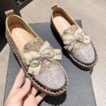 Loafers for women autumn new style slip-on rhinestone LA2845