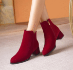 Matte Velvet Martin boots for women LA5685