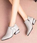 Flat bottom short boots women - Image 2